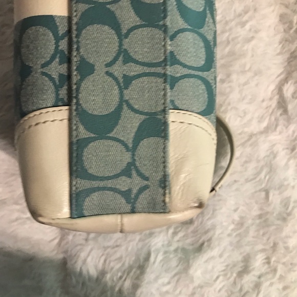 Blue coach signature purse - Picture 5 of 8